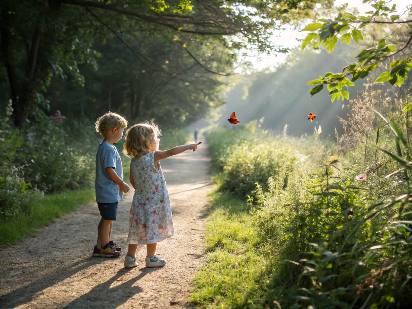 A group of children participating in an educational program about local flora and fauna, emphasizing the association's commitment to education.